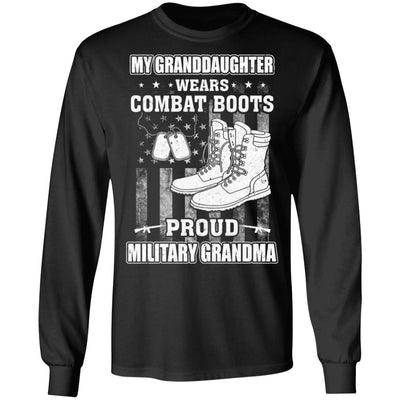 My Granddaughter Wears Combat Boots Proud Military Grandma T-Shirt & Hoodie | Teecentury.com