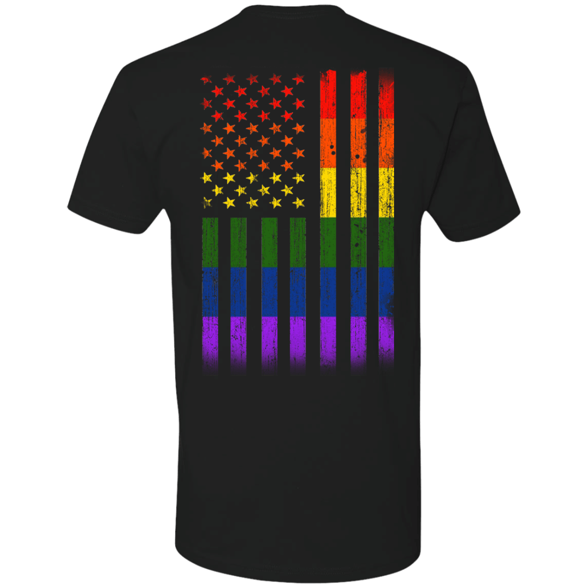 Rainbow Lesbian Gay Pride LGBT America Flag T-Shirt & Hoodie | Teecentury.com