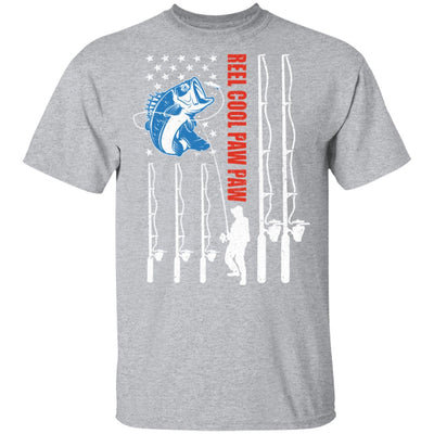 Reel Cool Paw Paw American Flag Fish Fishing Fathers Day T-Shirt & Hoodie | Teecentury.com