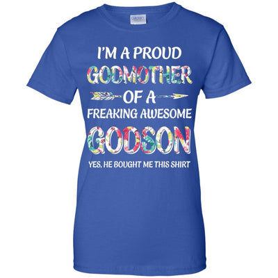 Proud Godmother Mother's Day Gift From A Godson T-Shirt & Hoodie | Teecentury.com