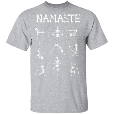 Namaste Yoga Skeleton Halloween Costume Gifts T-Shirt & Tank Top | Teecentury.com