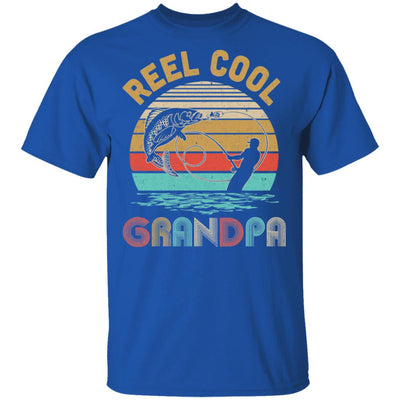 Vintage Reel Cool Grandpa Fish Fishing Father's Day Gift T-Shirt & Hoodie | Teecentury.com