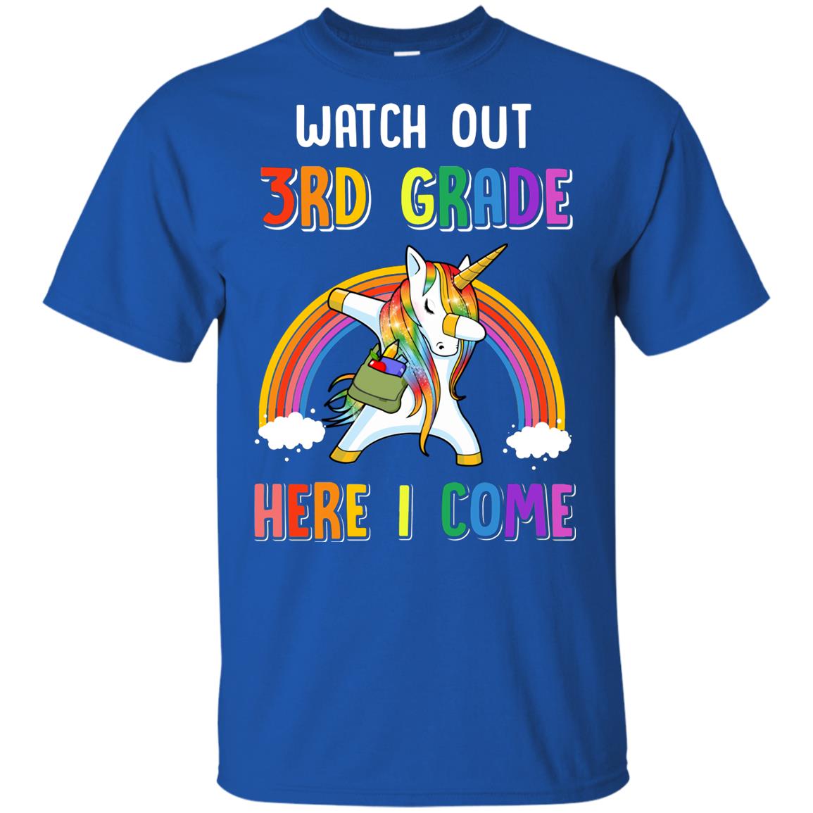 3rd Grade Here I Come Unicorn Back To School Youth Youth Shirt | Teecentury.com