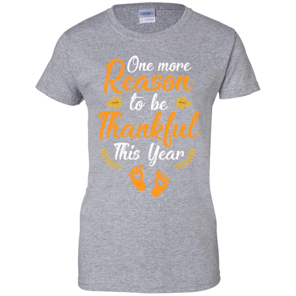 Thanksgiving Pregnancy Announcement Thankful This Year T-Shirt & Tank Top | Teecentury.com
