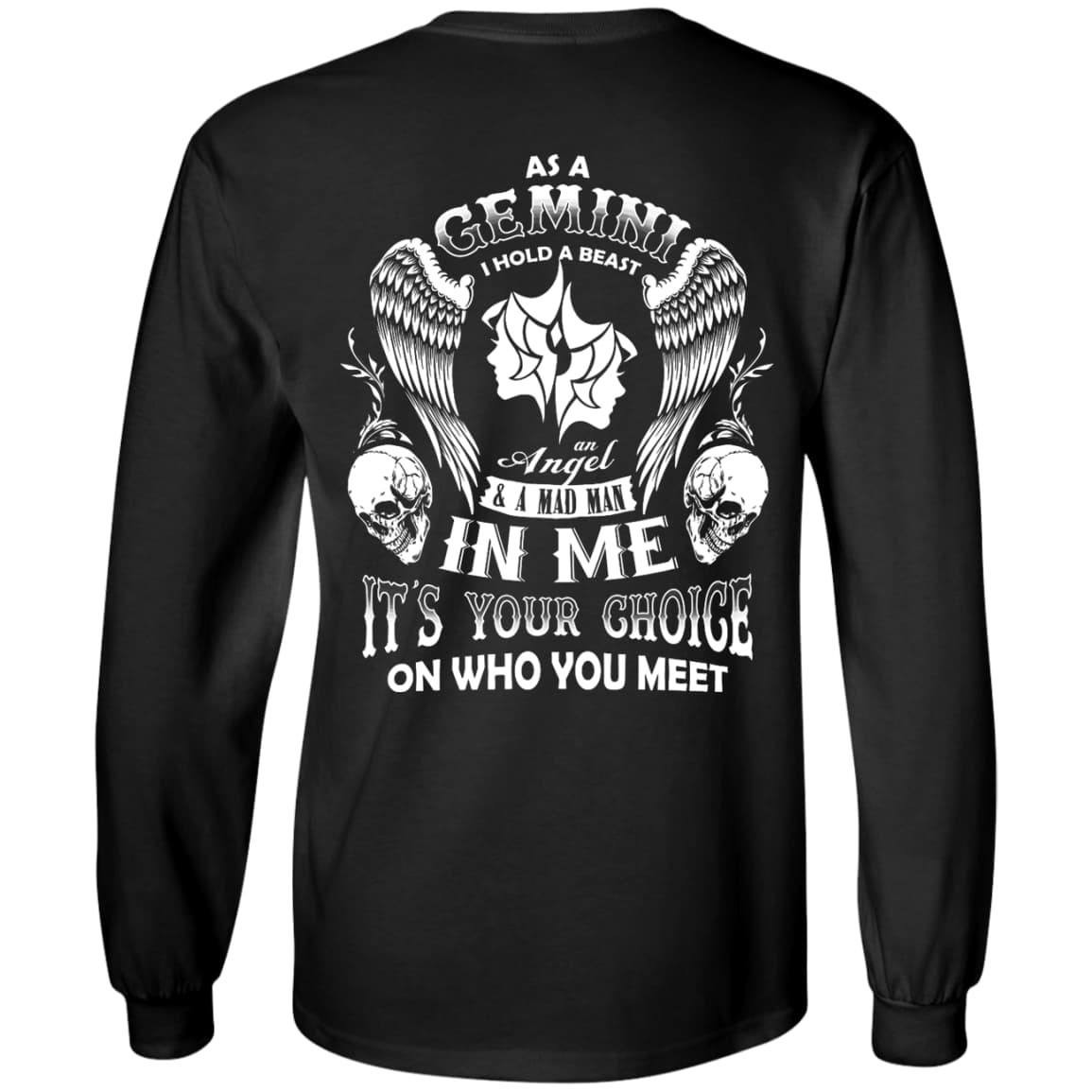 As A Gemini I Hold A Beast An Angel A Madman In Me T-Shirt & Hoodie | Teecentury.com