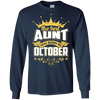 The Best Aunt Was Born In October T-Shirt & Hoodie | Teecentury.com