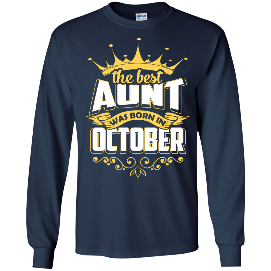 The Best Aunt Was Born In October T-Shirt & Hoodie | Teecentury.com
