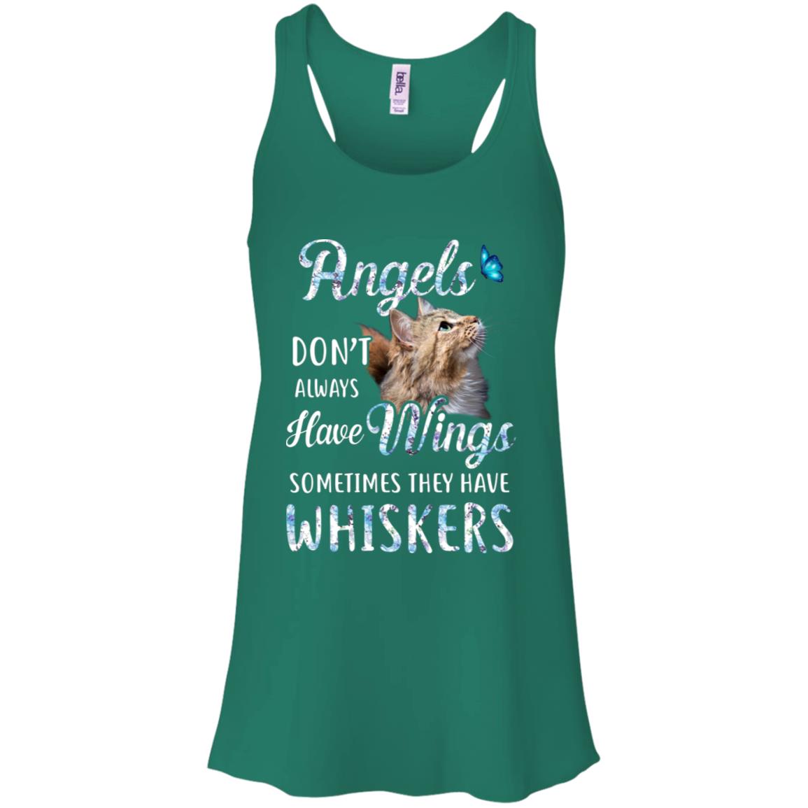 Angels Don't Always Have Wings Sometimes They Have Whiskers T-Shirt & Tank Top | Teecentury.com