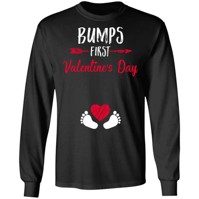 Bumps First Valentine's Day Cute Adorable Baby Pregnancy T-Shirt & Hoodie | Teecentury.com