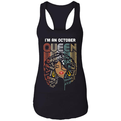 October Birthday For Women Gifts I'm An October Queen Girl T-Shirt & Tank Top | Teecentury.com