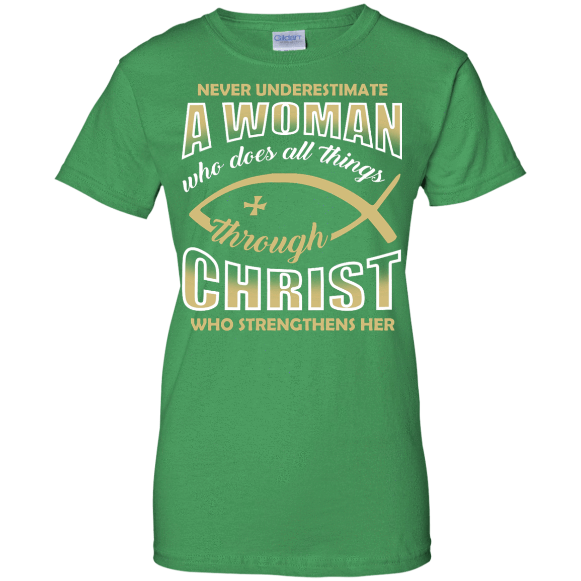 Who Does All Things Through Christ Who Strengthens Her T-Shirt & Hoodie | Teecentury.com