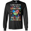 I Wear A Puzzle For My Grandson Autism Awareness T-Shirt & Hoodie | Teecentury.com