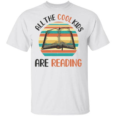 Retro Vintage Sunset All The Cool Kids Are Reading Youth Youth Shirt | Teecentury.com