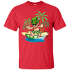 St Patricks Day Hawaiian Leprechaun Surfing T-Shirt & Hoodie | Teecentury.com