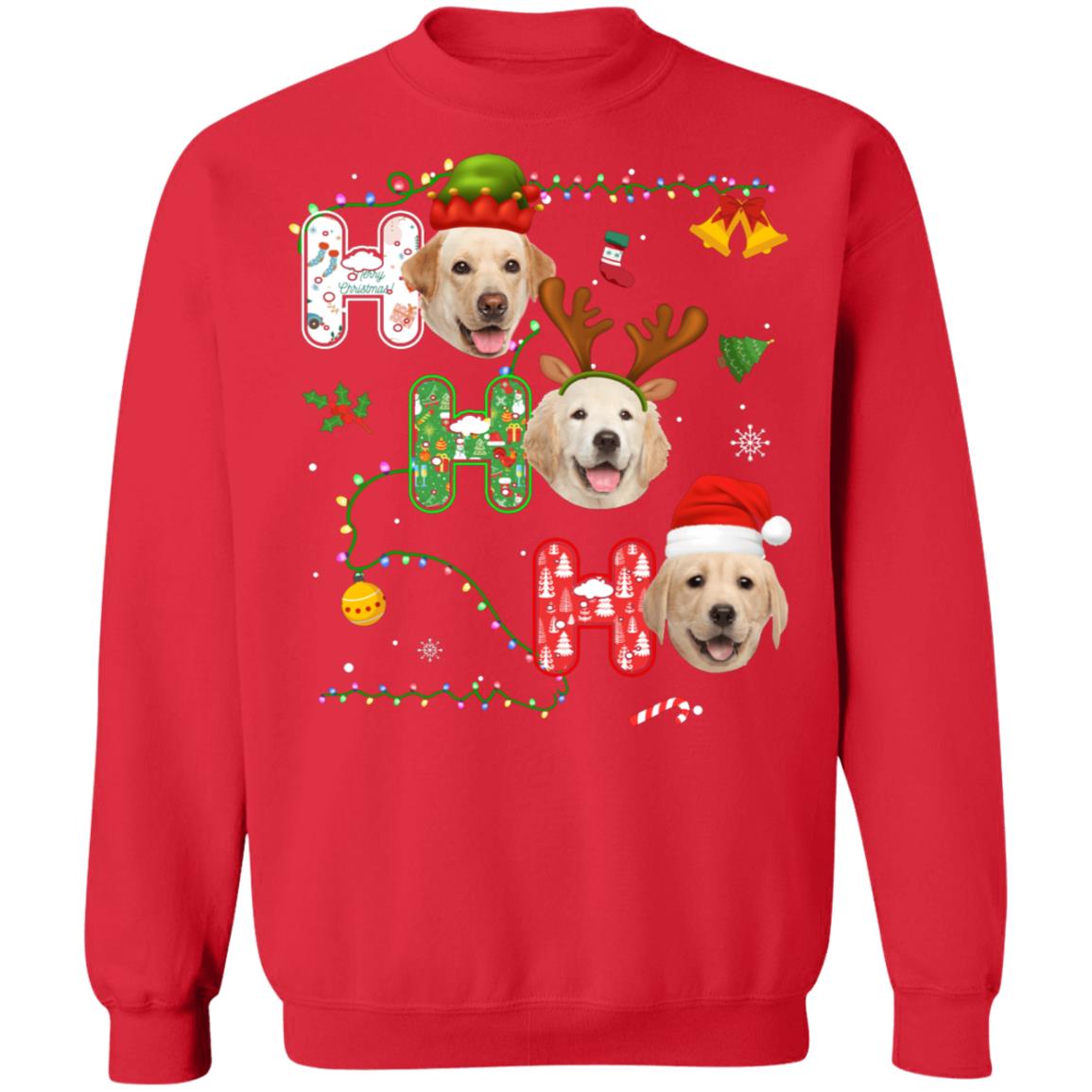 Christmas Ho Ho Ho Labrador Lover Funny Xmas Gift T-Shirt & Sweatshirt | Teecentury.com