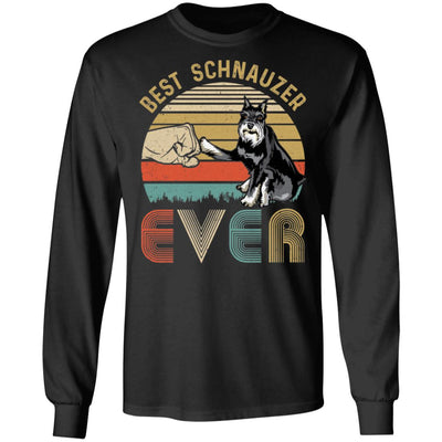 Vintage Best Schnauzer Dad Ever Bump Fit Funny Dad Gifts T-Shirt & Hoodie | Teecentury.com