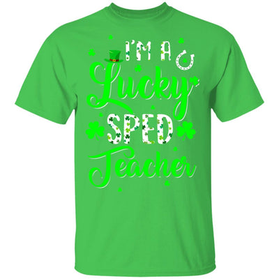 I'm A Lucky SPED Teacher Shamrock Top Hat St Patrick's Day T-Shirt & Hoodie | Teecentury.com