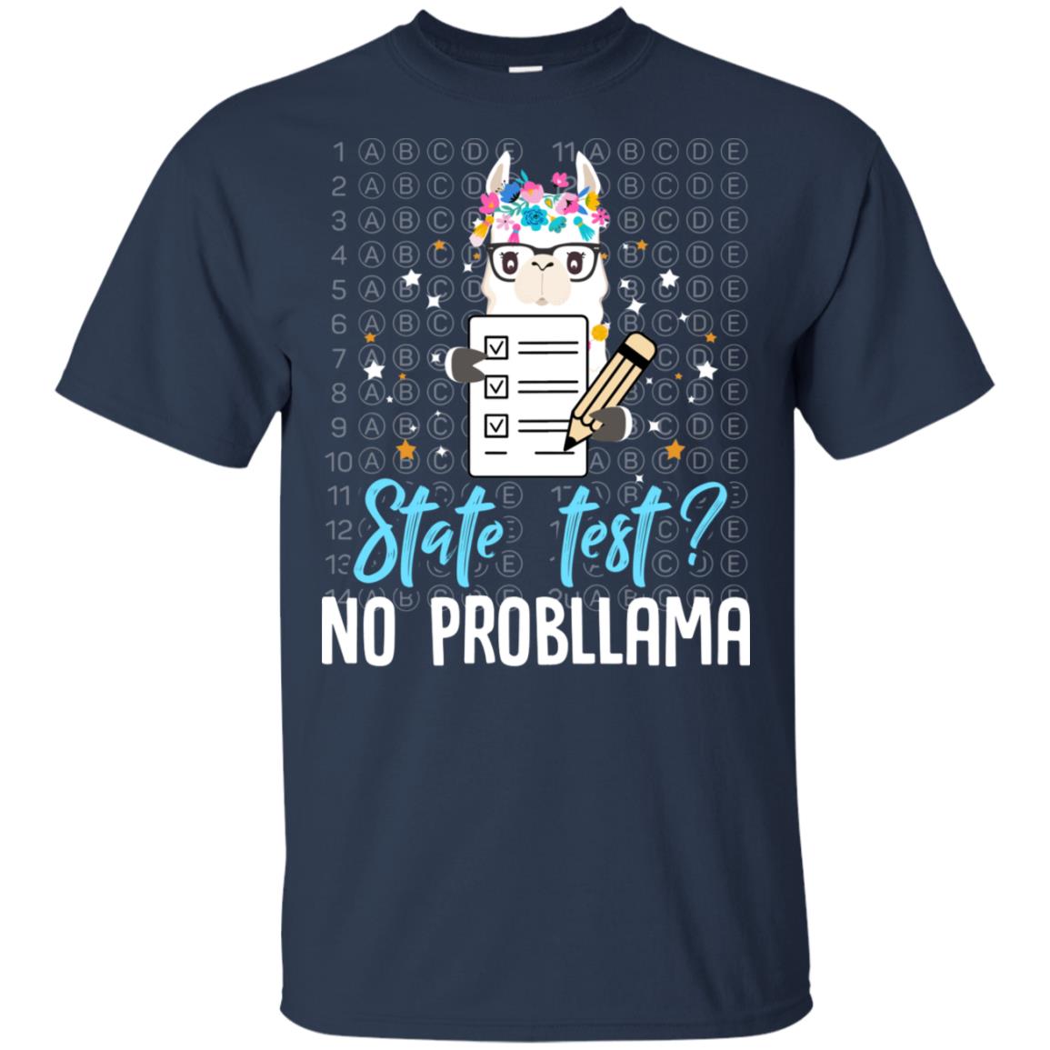 Llama Funny Motivational State Test Day For Students T-Shirt & Hoodie | Teecentury.com