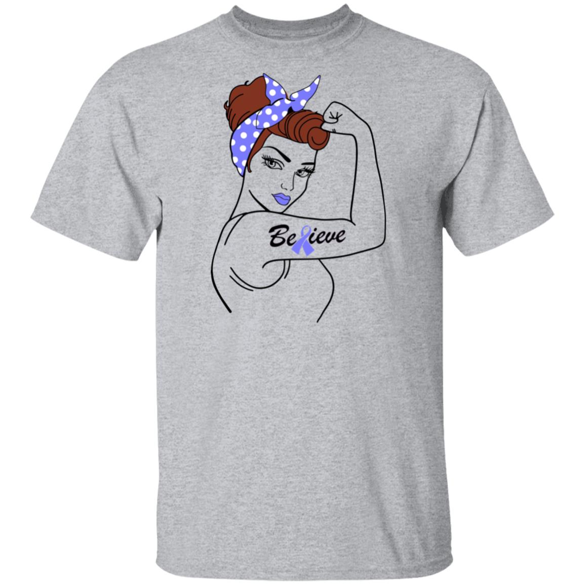 Support Stomach Cancer Awareness Warrior Believe T-Shirt & Hoodie | Teecentury.com