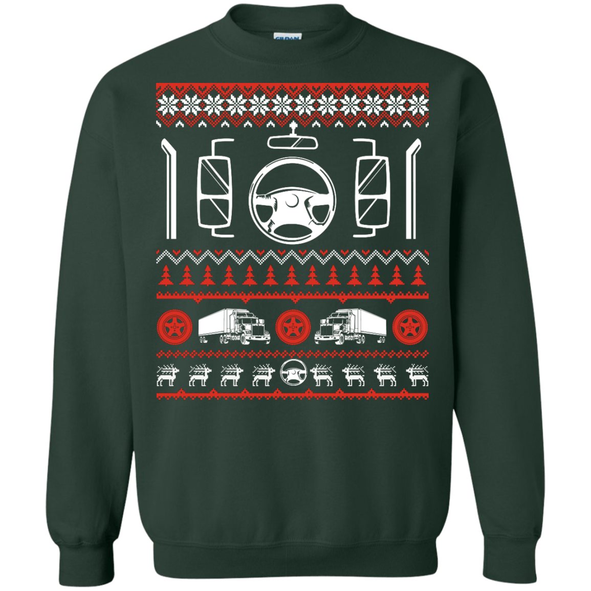 Trucker Christmas Sweater T-Shirt & Hoodie | Teecentury.com