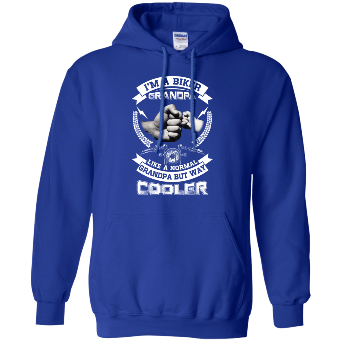 I'm A Biker Grandpa Like A Normal Grandpa But Way Cooler T-Shirt & Hoodie | Teecentury.com