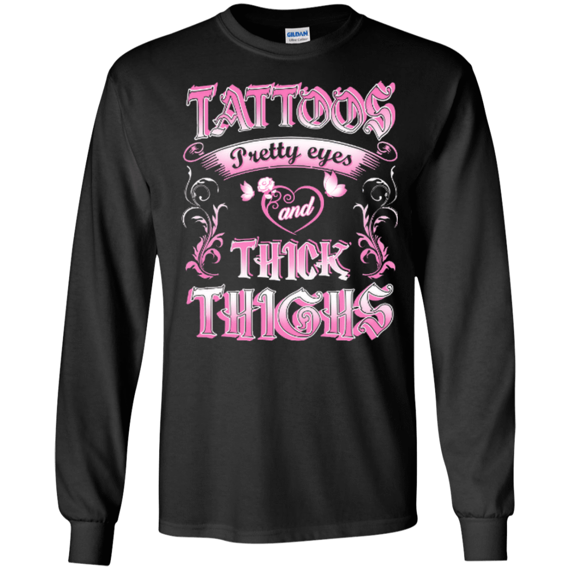Tattoos Pretty Eyes And Thick Thighs Lover T-Shirt & Hoodie | Teecentury.com