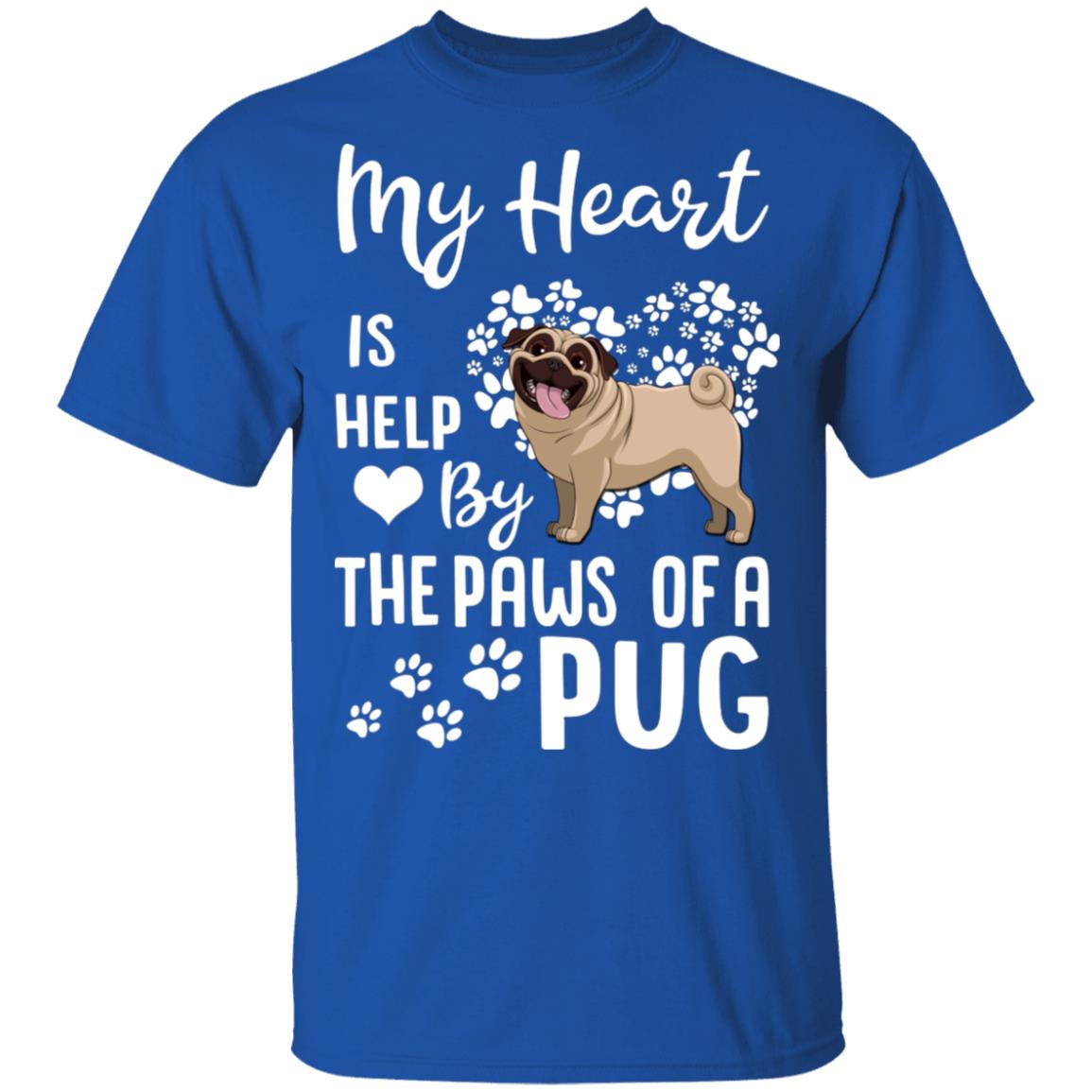 My Heart Is Held By The Paws Of A Pug Lover T-Shirt & Hoodie | Teecentury.com