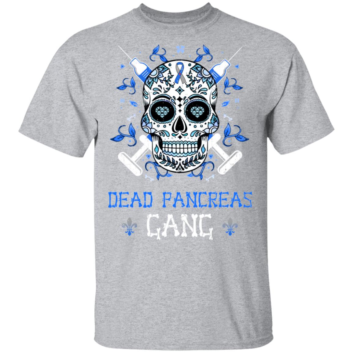 Dead Pancreas Gang Skull Diabetes Awareness Gifts T-Shirt & Hoodie | Teecentury.com