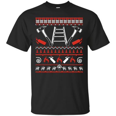 Firefighter Christmas Sweater T-Shirt & Hoodie | Teecentury.com