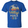 Retro Classic Vintage March 1959 63th Birthday Gift T-Shirt & Hoodie | Teecentury.com