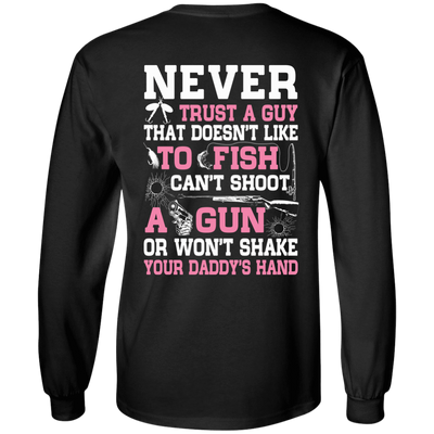 NEVER TRUST A GUY Doesn't Like To Fish T-Shirt & Hoodie | Teecentury.com