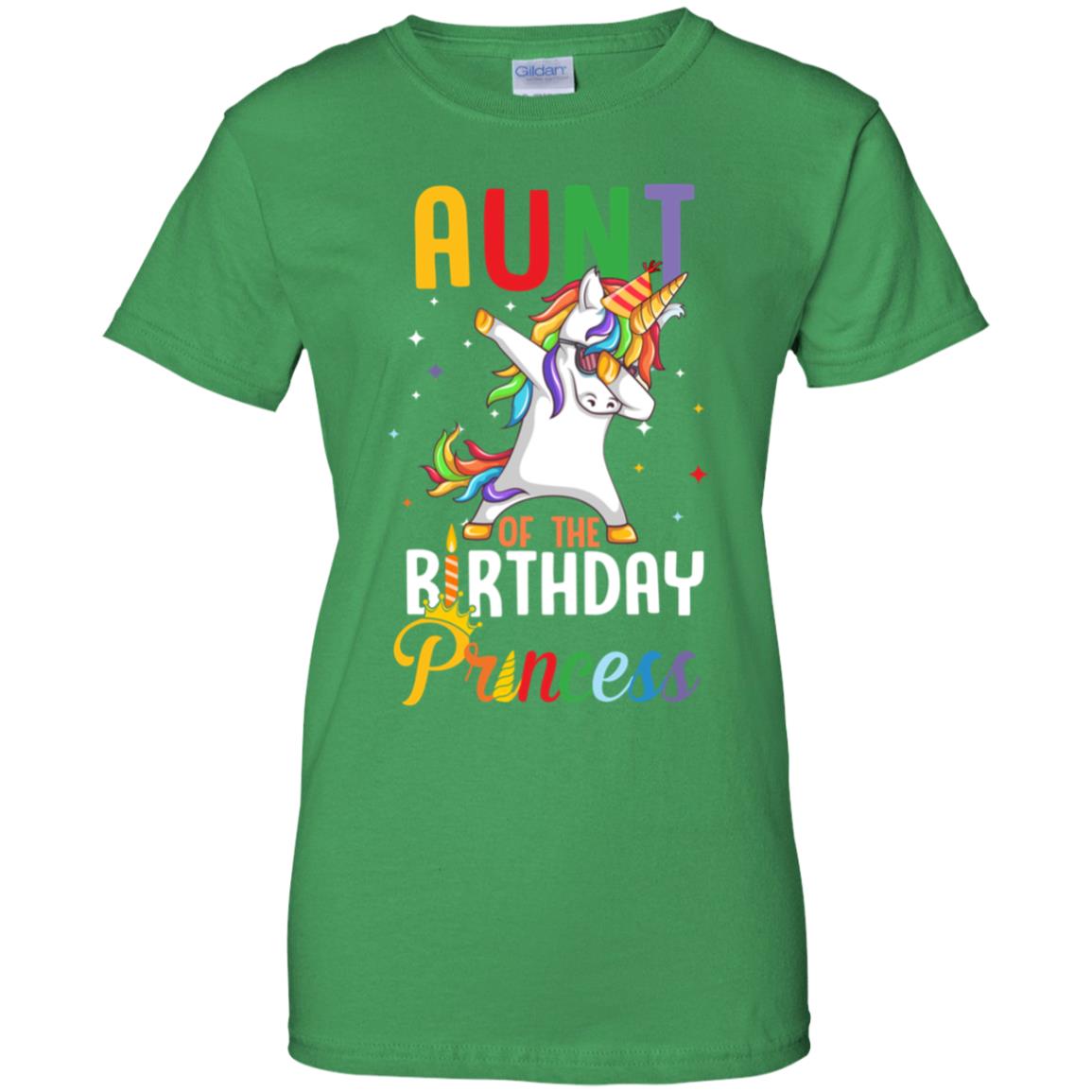 Aunt Of The Birthday Girl Dabbing Unicorn Party T-Shirt & Hoodie | Teecentury.com
