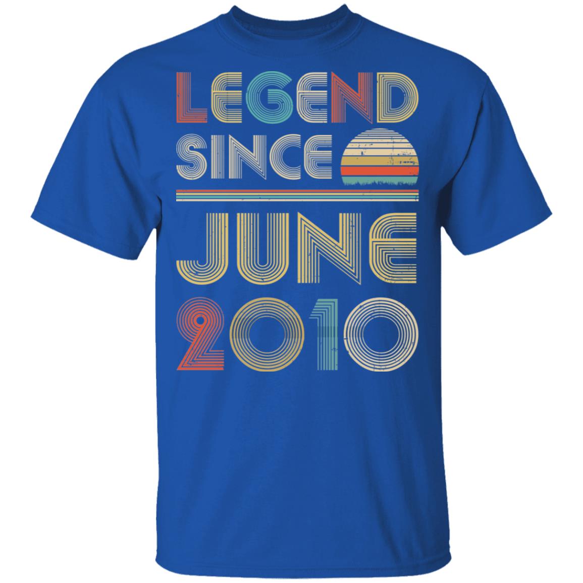 Legend Since June 2010 Vintage 12th Birthday Gifts Youth Youth Shirt | Teecentury.com