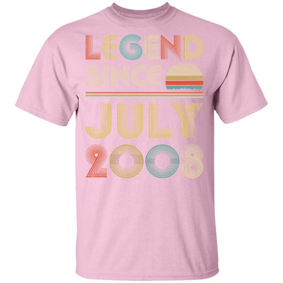 Legend Since July 2008 Vintage 14th Birthday Gifts Youth Youth Shirt | Teecentury.com