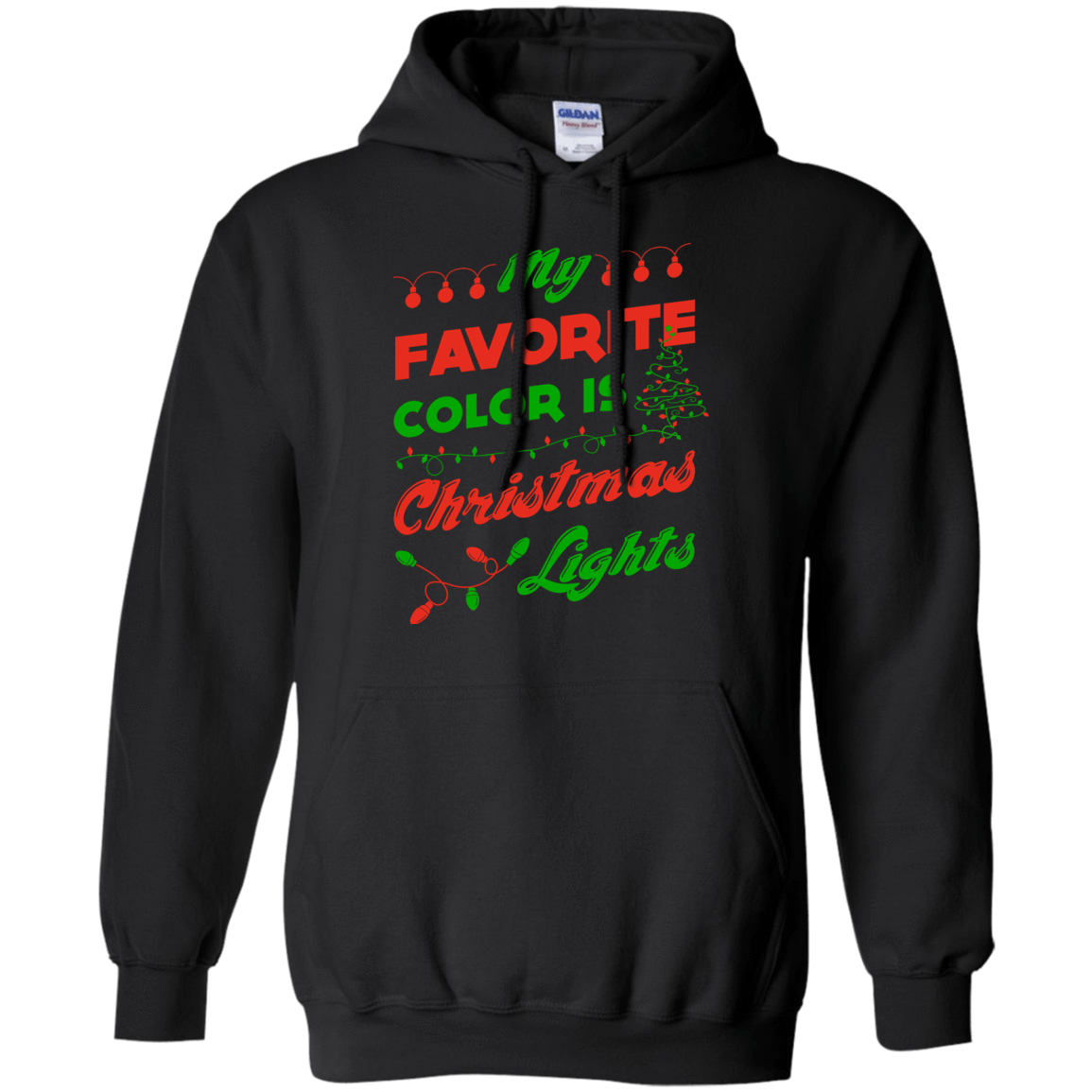 My favorite color is Christmas light T-Shirt & Hoodie | Teecentury.com