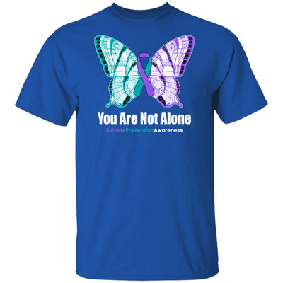 You Are Not Alone Butterfly Suicide Prevention Awareness T-Shirt & Hoodie | Teecentury.com