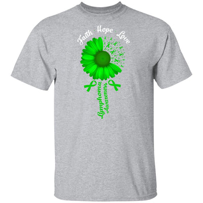 Faith Hope Love Green Lymphoma Cancer Awareness T-Shirt & Hoodie | Teecentury.com