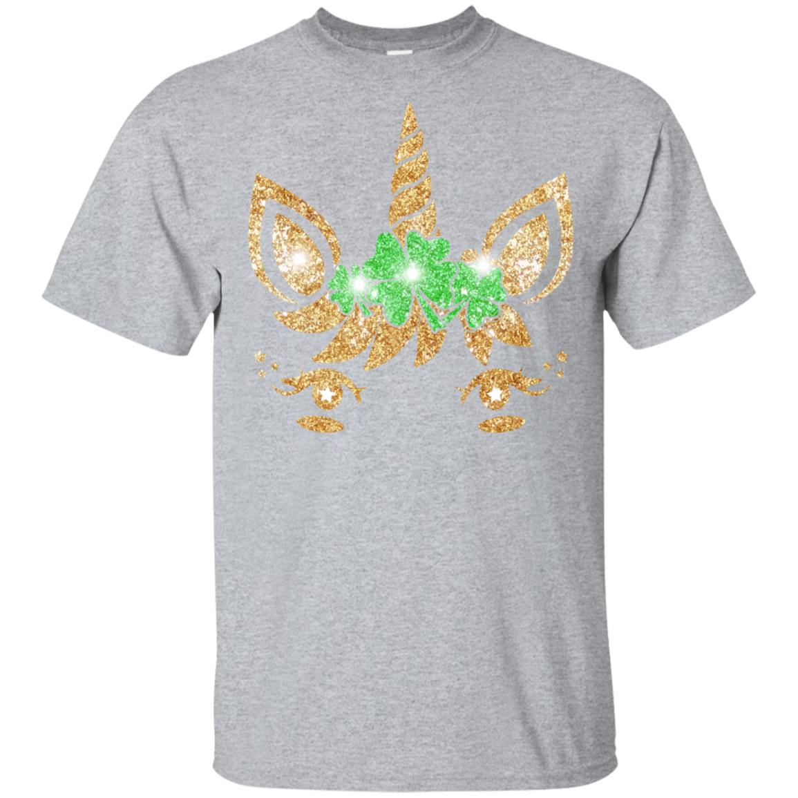 Unicorn Face Saint Patrick's Day For Girls Youth Youth Shirt | Teecentury.com