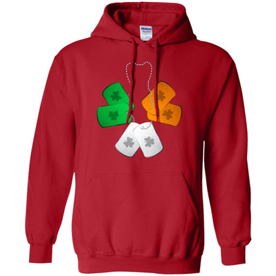 Shamrock Dogtag Soldier Army St Patrick's Day T-Shirt & Hoodie | Teecentury.com