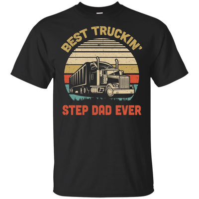 Vintage Best Truckin' Step Dad Ever Fathers Day Gift T-Shirt & Hoodie | Teecentury.com