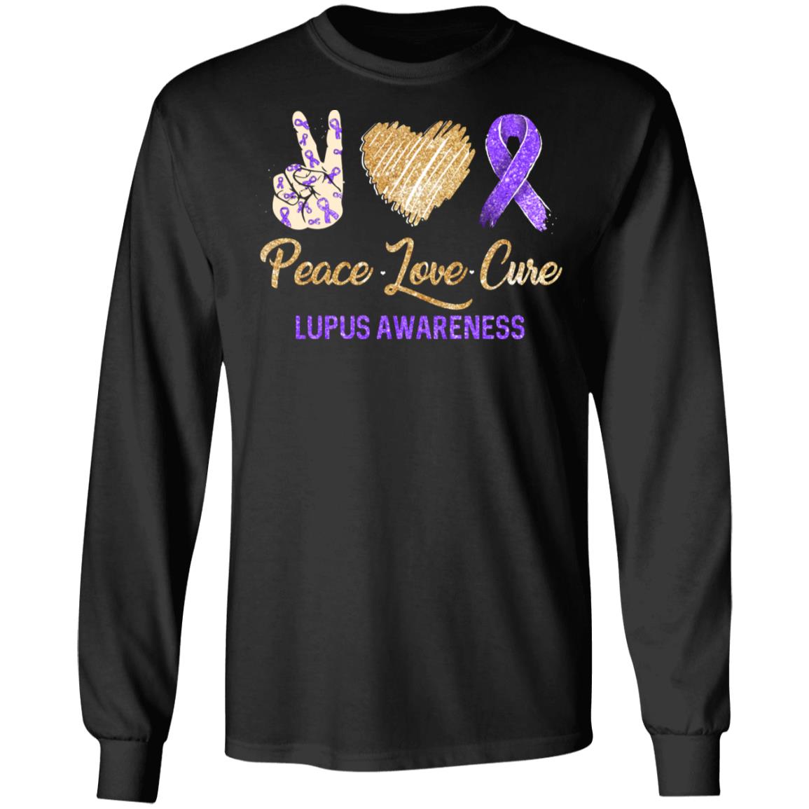 Peace Love Cure Lupus Awareness T-Shirt & Hoodie | Teecentury.com