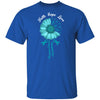 Faith Hope Love Teal Ribbon Ovarian Cancer Awareness T-Shirt & Hoodie | Teecentury.com