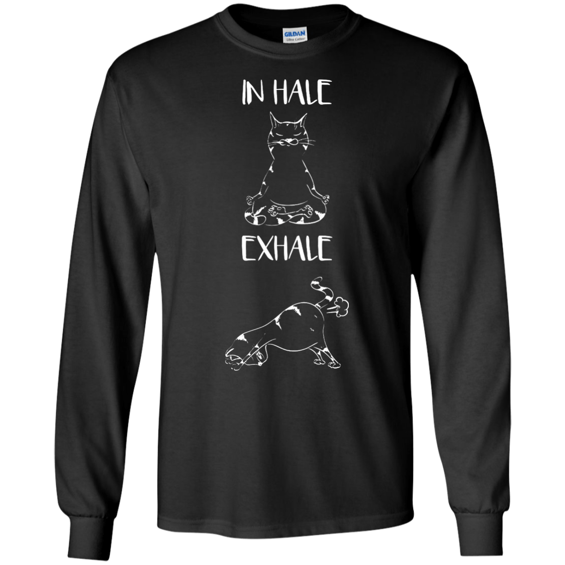 Yoga Cat Inhale Exhale T-Shirt & Hoodie | Teecentury.com