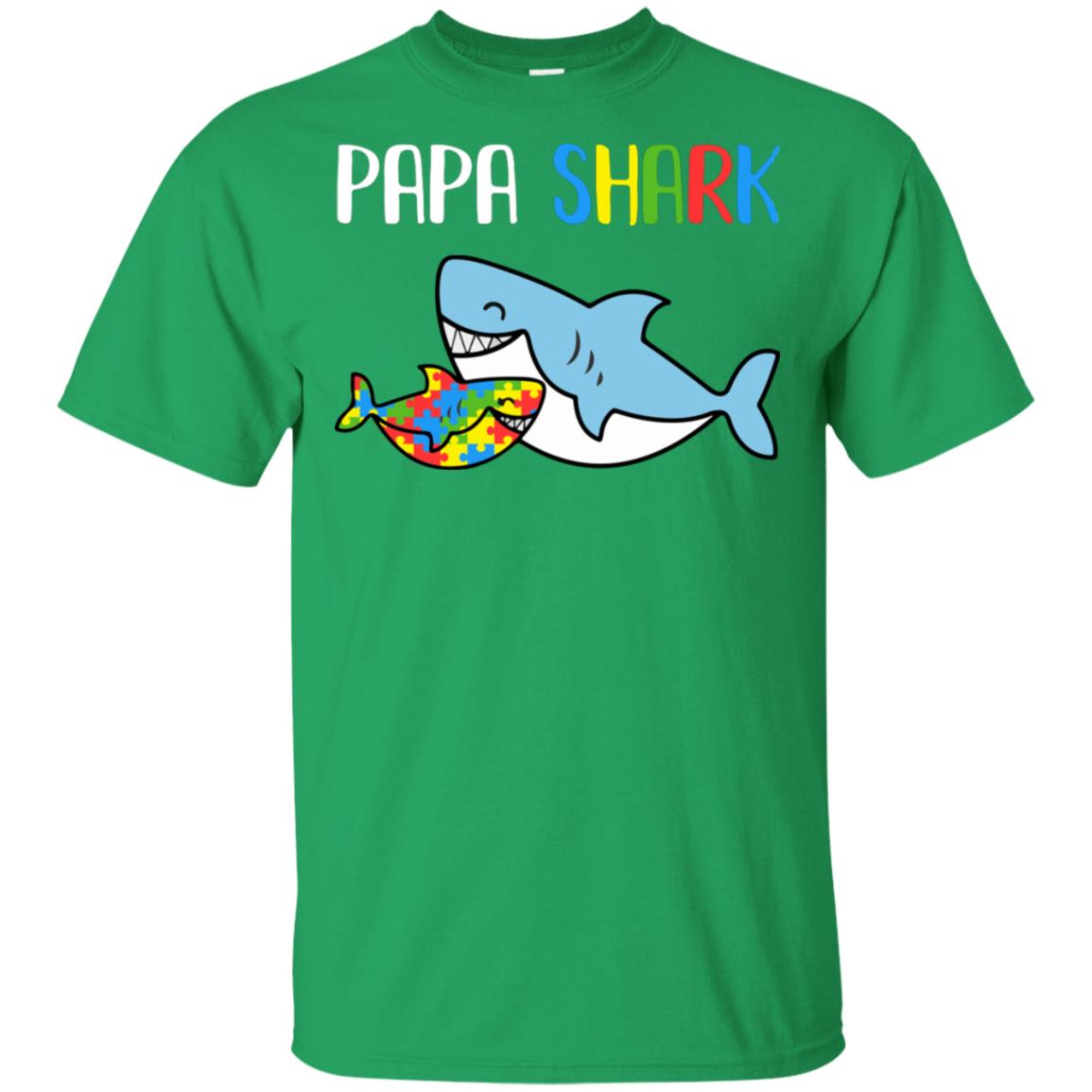 Papa Shark Support Autism Awareness For Grandchild T-Shirt & Hoodie | Teecentury.com