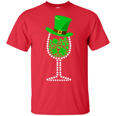 Shamrock Wine Glass Top Hat St Patrick's Day Gift T-Shirt & Hoodie | Teecentury.com