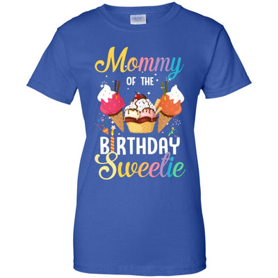 Funny Ice Cream Cones Mommy Of The Birthday Sweetie T-Shirt & Tank Top | Teecentury.com
