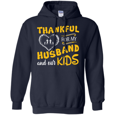 Thankful For My Husband And Our Kids T-Shirt & Hoodie | Teecentury.com