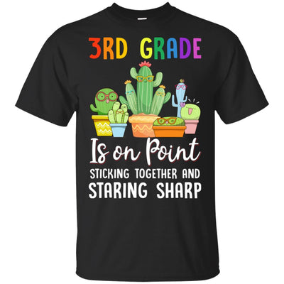 3rd Grade Is On Point 1St Day Of School Cactus Teacher T-Shirt & Hoodie | Teecentury.com