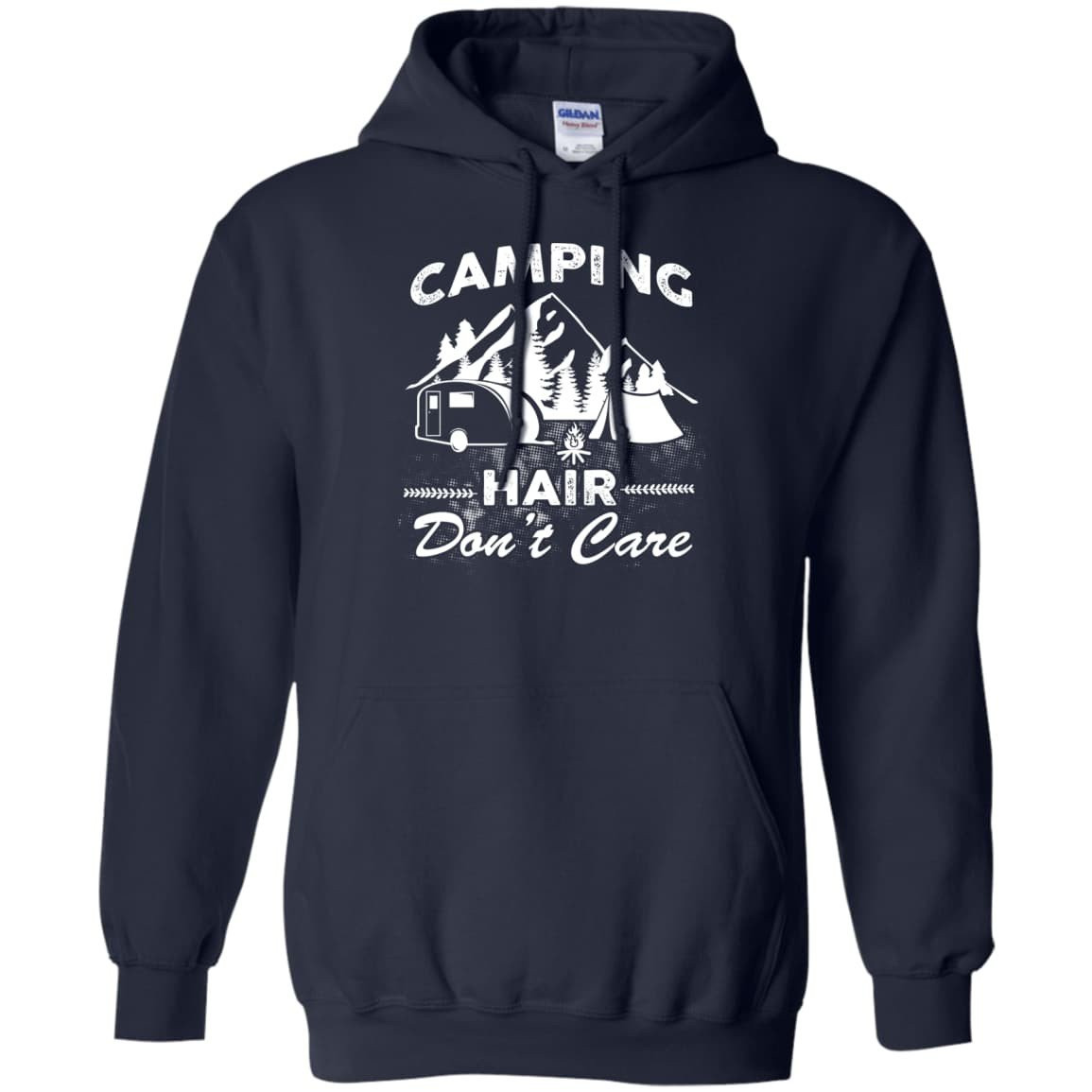 Camping Hair Don't Care T-Shirt & Hoodie | Teecentury.com
