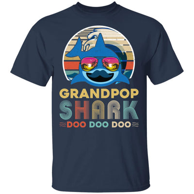 Retro Vintage Grandpop Shark Doo Doo Doo T-Shirt & Hoodie | Teecentury.com